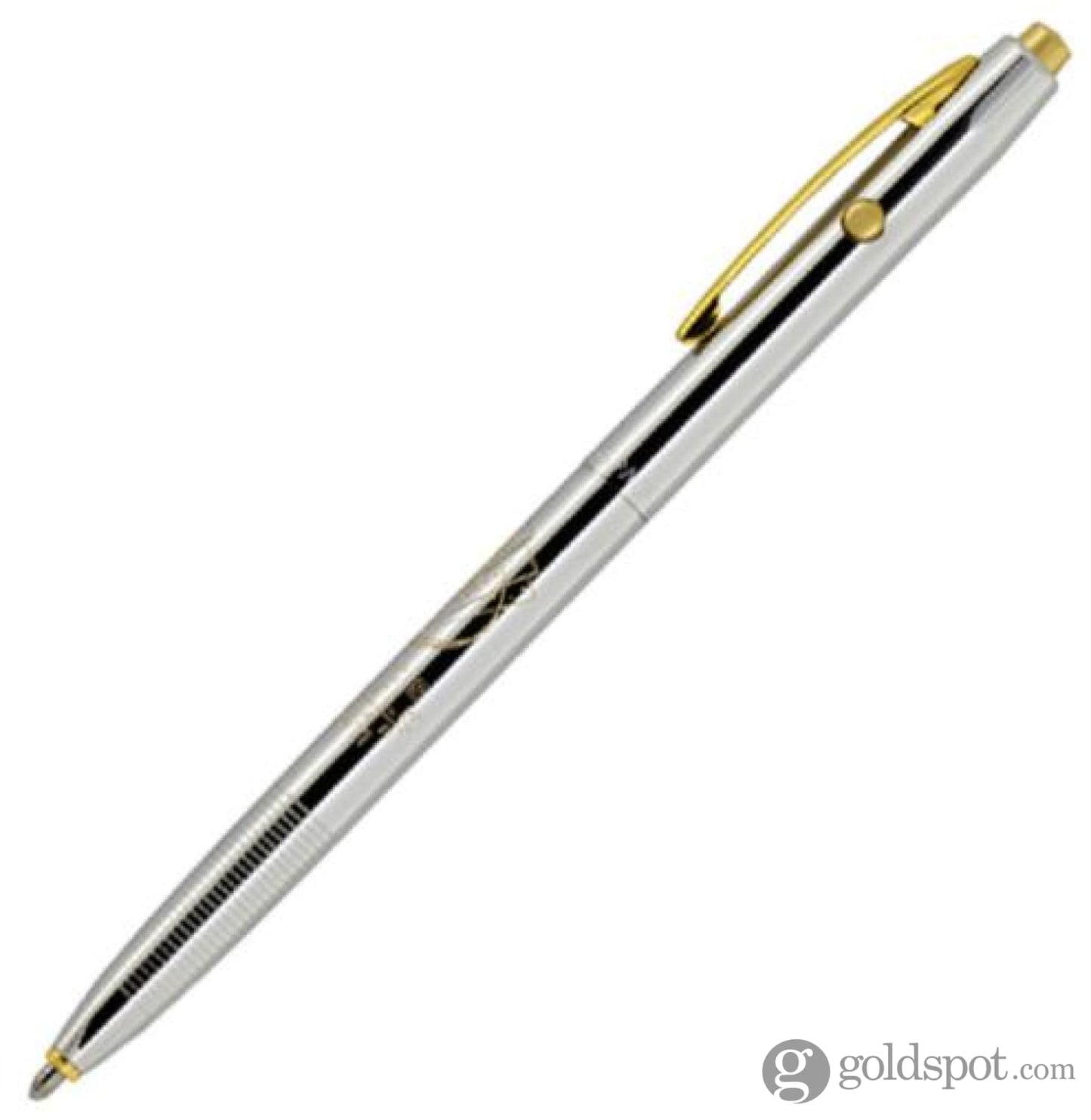 Fisher Space Pen Commemorative Edition Shuttle Ballpoint Pen in Chrome & Gold Ballpoint Pen