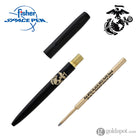 Fisher Space Pen Military Cap-O-Matic Ballpoint Pen with Marines Insignia in Non-Reflective Matte Black Ballpoint Pen