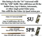 Fisher Space Universal Ballpoint Pen Refill in Blue - Fine Point Ballpoint Pen Refill