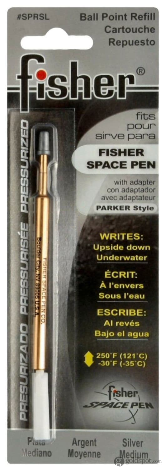 Fisher Space Universal Ballpoint Pen Refill in Silver - Medium Point Ballpoint Pen Refill