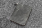 Galen Leather Zippered A5 Notebook Folio in Crazy Horse Smoky Grey Pen Case