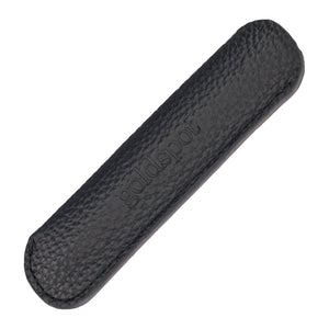 Goldspot Mini Single Pen Leather Sleeve in Pebbled Black Pen Case