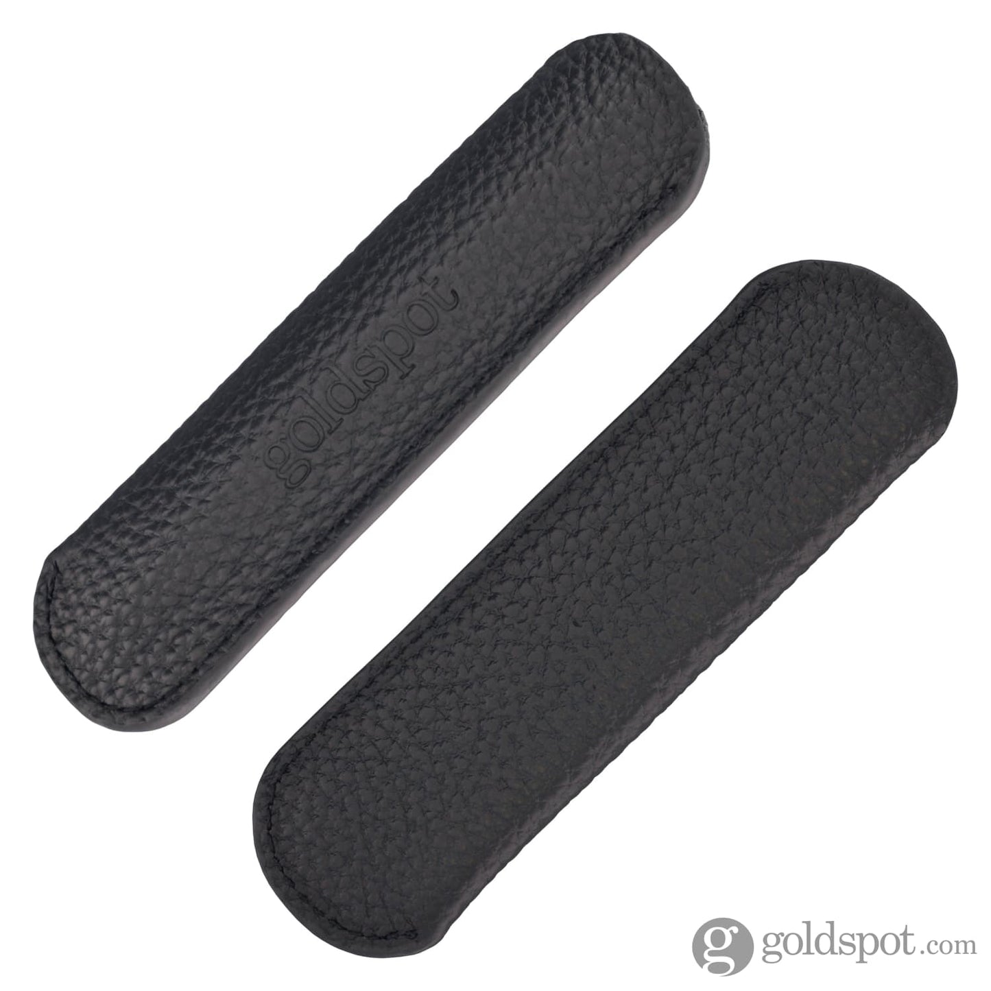 Goldspot Mini Single Pen Leather Sleeve in Pebbled Black Pen Case