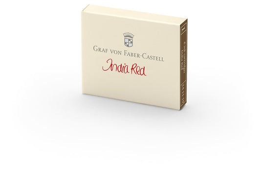 Graf von Faber-Castell Ink Cartridges in India Red - Pack of 6
