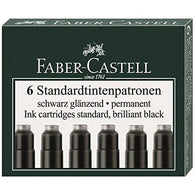 Graf von Faber-Castell Ink Cartridges in Permanent Black - Pack of 6