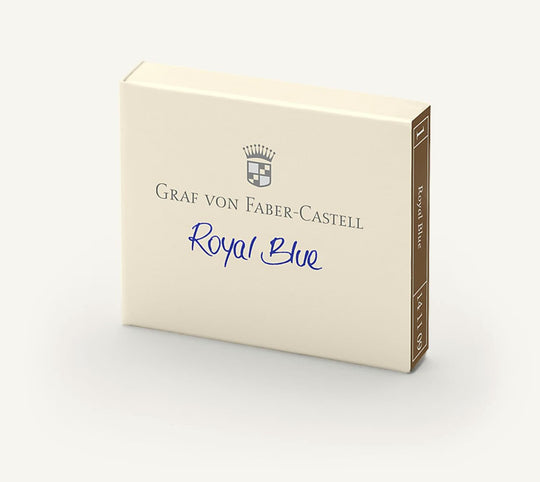 Graf von Faber-Castell Ink Cartridges in Royal Blue - Pack of 6