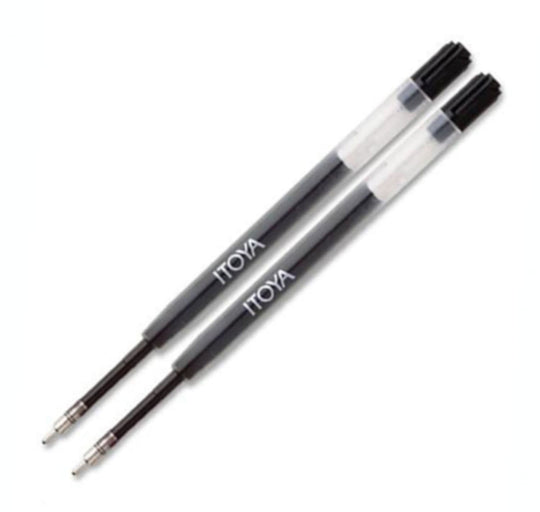 Itoya Aquaroller Ballpoint Pen Refill in Black - Pack of 2