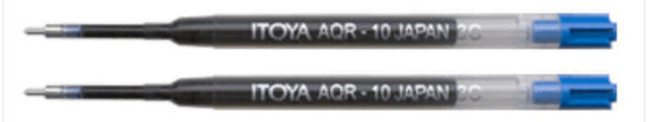 Itoya Aquaroller Ballpoint Pen Refill in Blue - Medium Point - Pack of 2 Ballpoint Pen Refill
