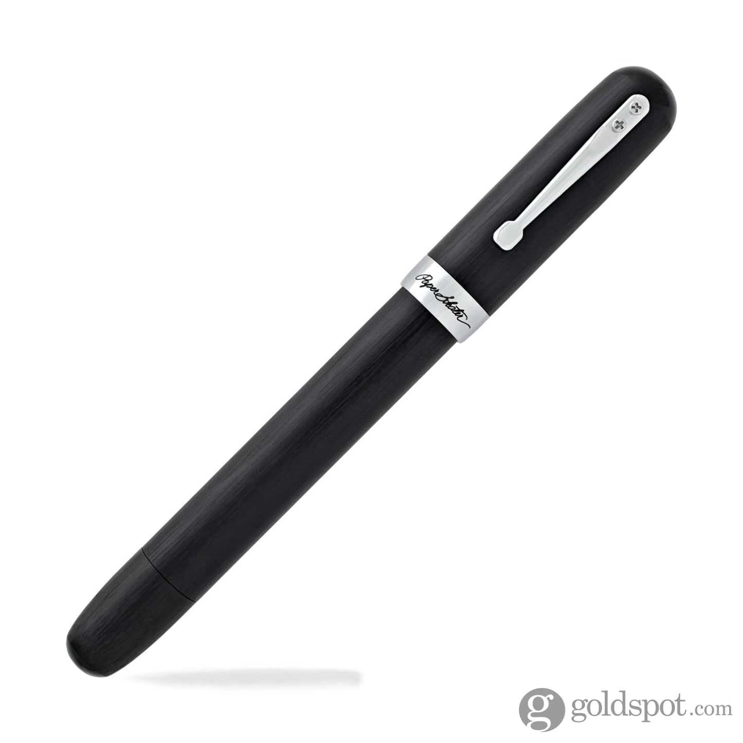 Itoya PaperSkater Galaxy Fountain Pen in Charcoal Black - Fine Point Fountain Pen