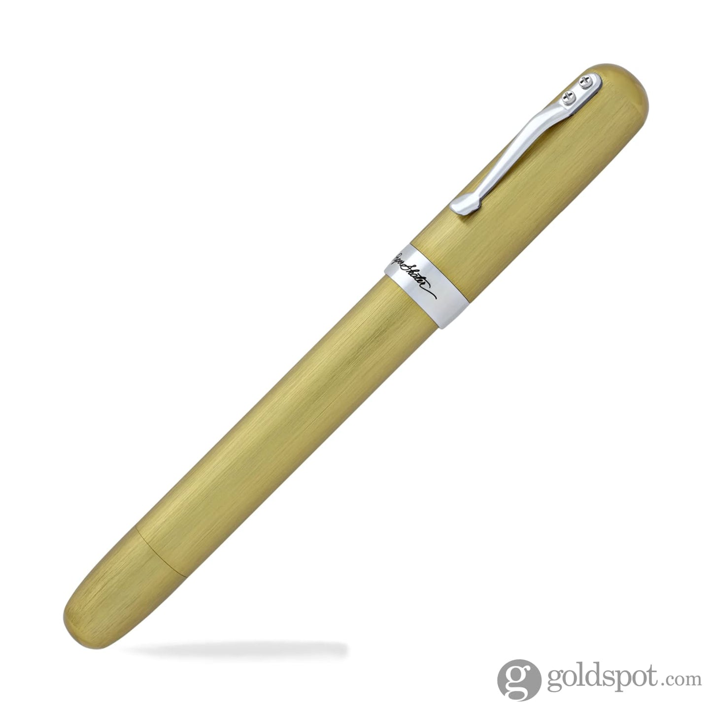 Itoya PaperSkater Galaxy Fountain Pen in Limelight Gold - Fine Point Fountain Pen