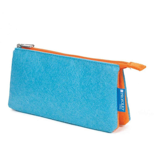 Itoya Profolio Large Midtown Pouch in Ocean and Orange