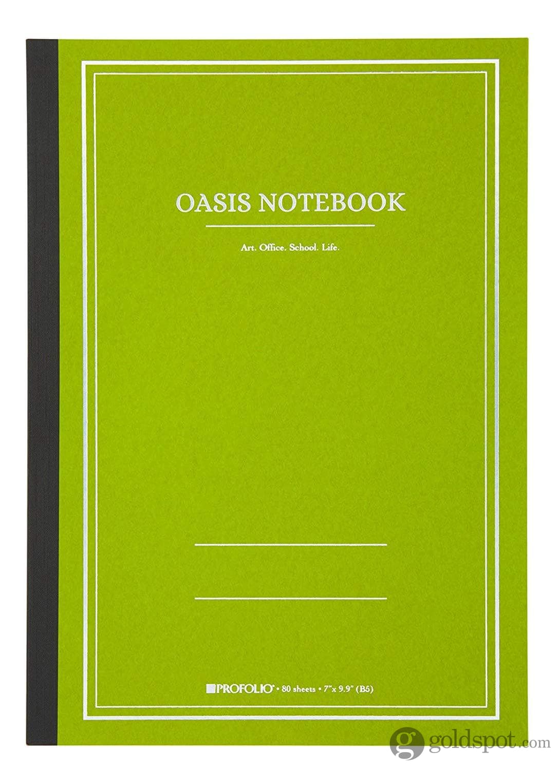 Itoya Profolio Oasis Lined Notebook in Avocado - B5 Notebook