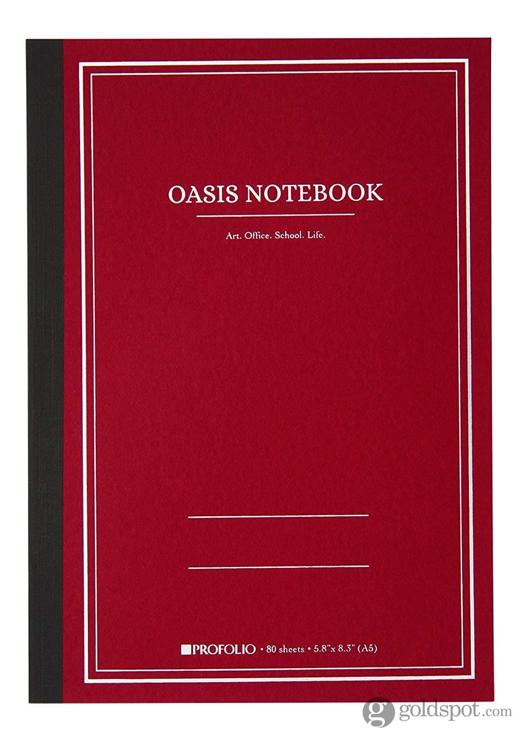 Itoya Profolio Oasis Lined Notebook in Brick - A5 Notebook