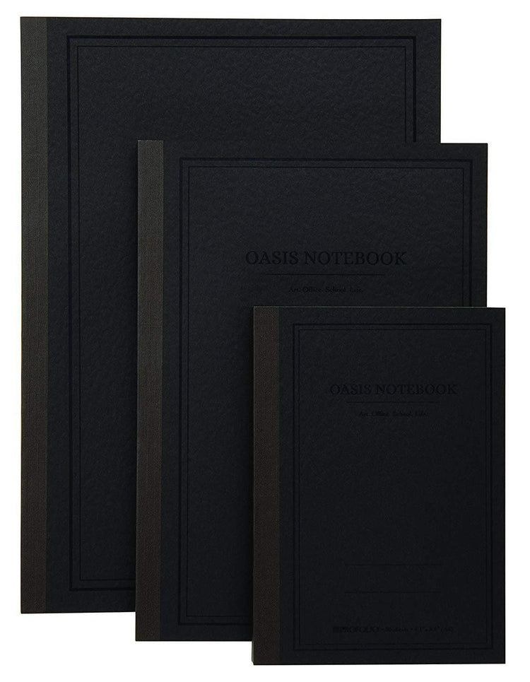 Itoya Profolio Oasis Lined Notebook in Charcoal - A6 Notebook