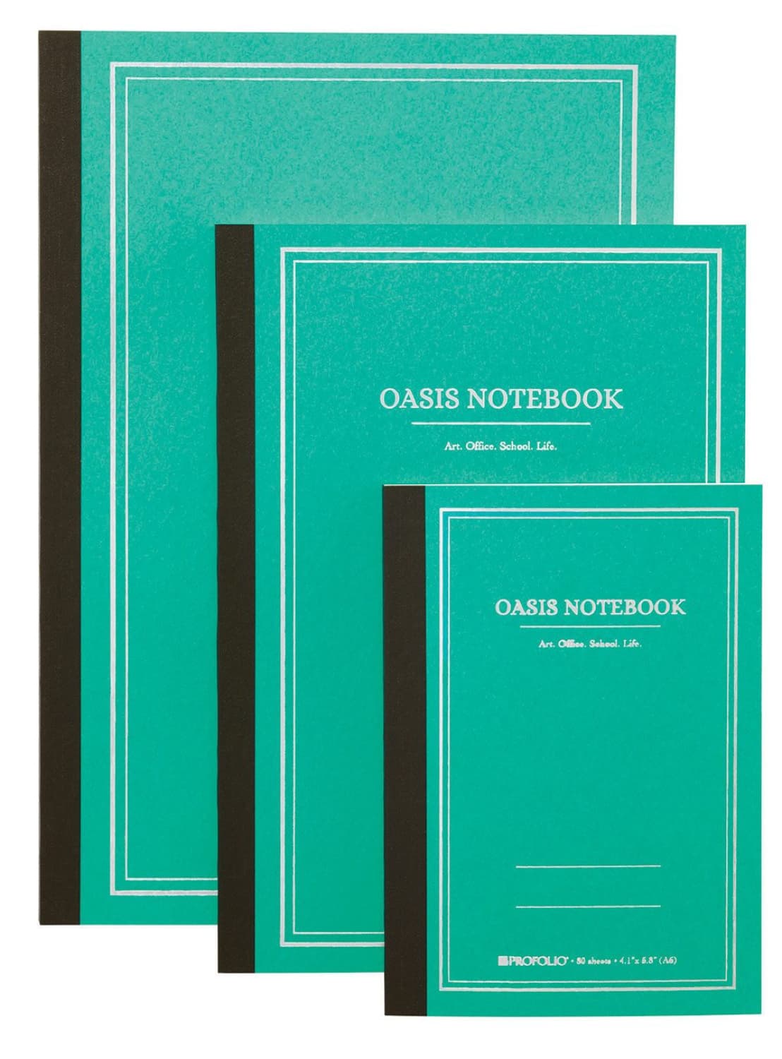 Itoya Profolio Oasis Lined Notebook Wintergreen - A5 Notebook