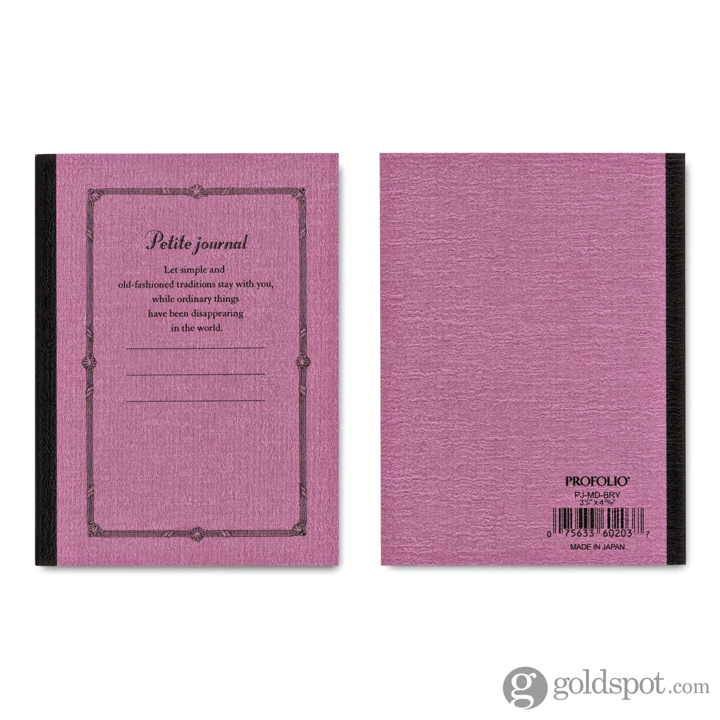 Itoya Profolio Petite Journal in Berry - B7 Journal