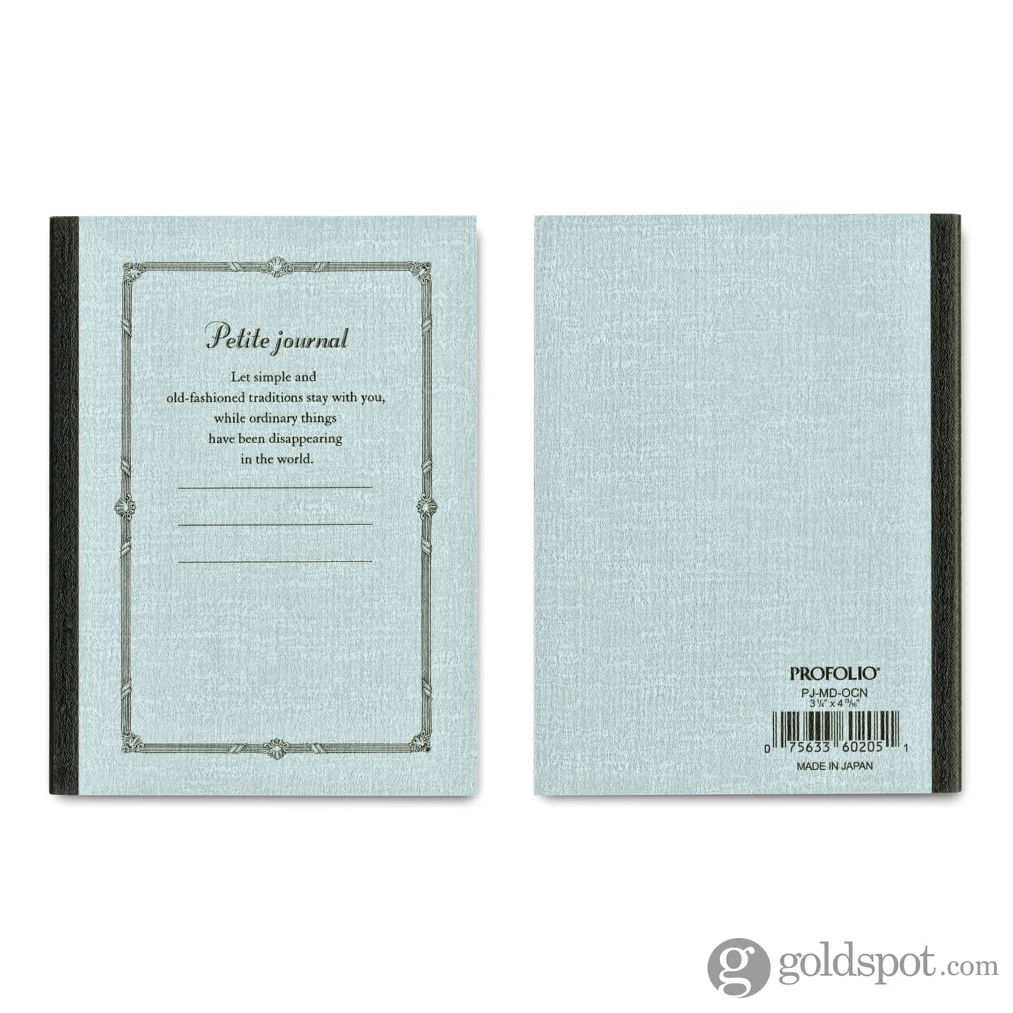 Itoya Profolio Petite Journal in Ocean - B7 Journal