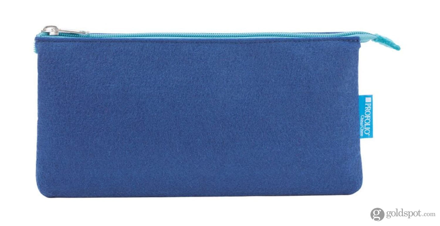 Itoya Profolio Small Midtown Pouch in Blue / Lagoon Pen Case