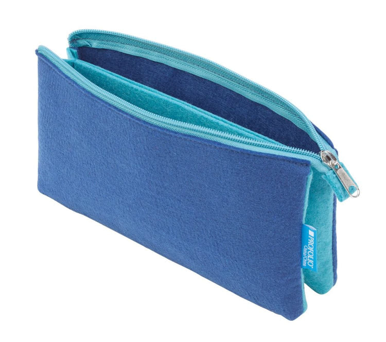 Itoya Profolio Small Midtown Pouch in Blue / Lagoon Pen Case