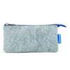 Itoya Profolio Small Midtown Pouch in Gray and Blue Pen Case