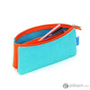Itoya Profolio Small Midtown Pouch in Ocean and Orange Pen Case