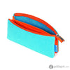 Itoya Profolio Small Midtown Pouch in Ocean and Orange Pen Case