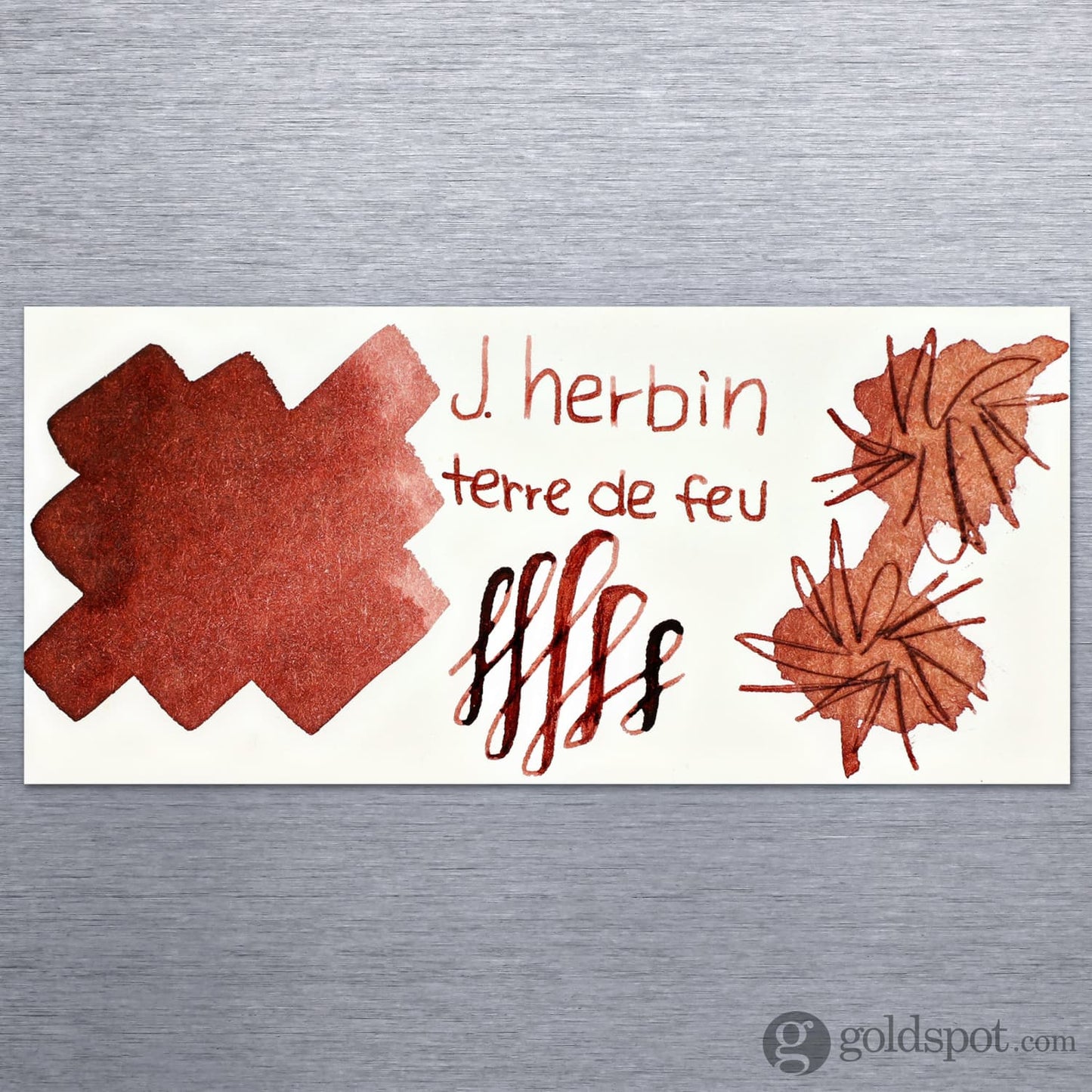 J. Herbin Bottled Ink and Cartridges in Terre de Feu (Land of Fire) Bottled Ink