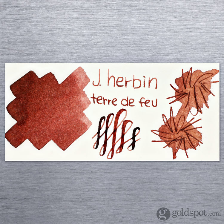 J. Herbin Bottled Ink and Cartridges in Terre de Feu (Land of Fire) Bottled Ink