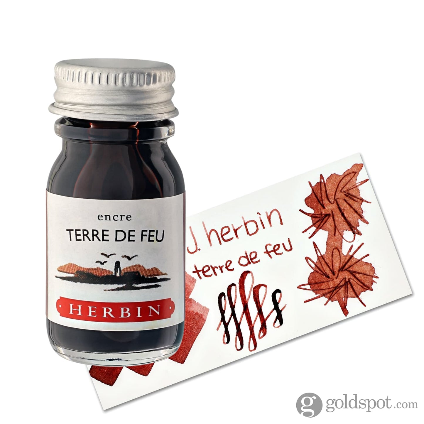 J. Herbin Bottled Ink and Cartridges in Terre de Feu (Land of Fire) 10ml Bottled Ink