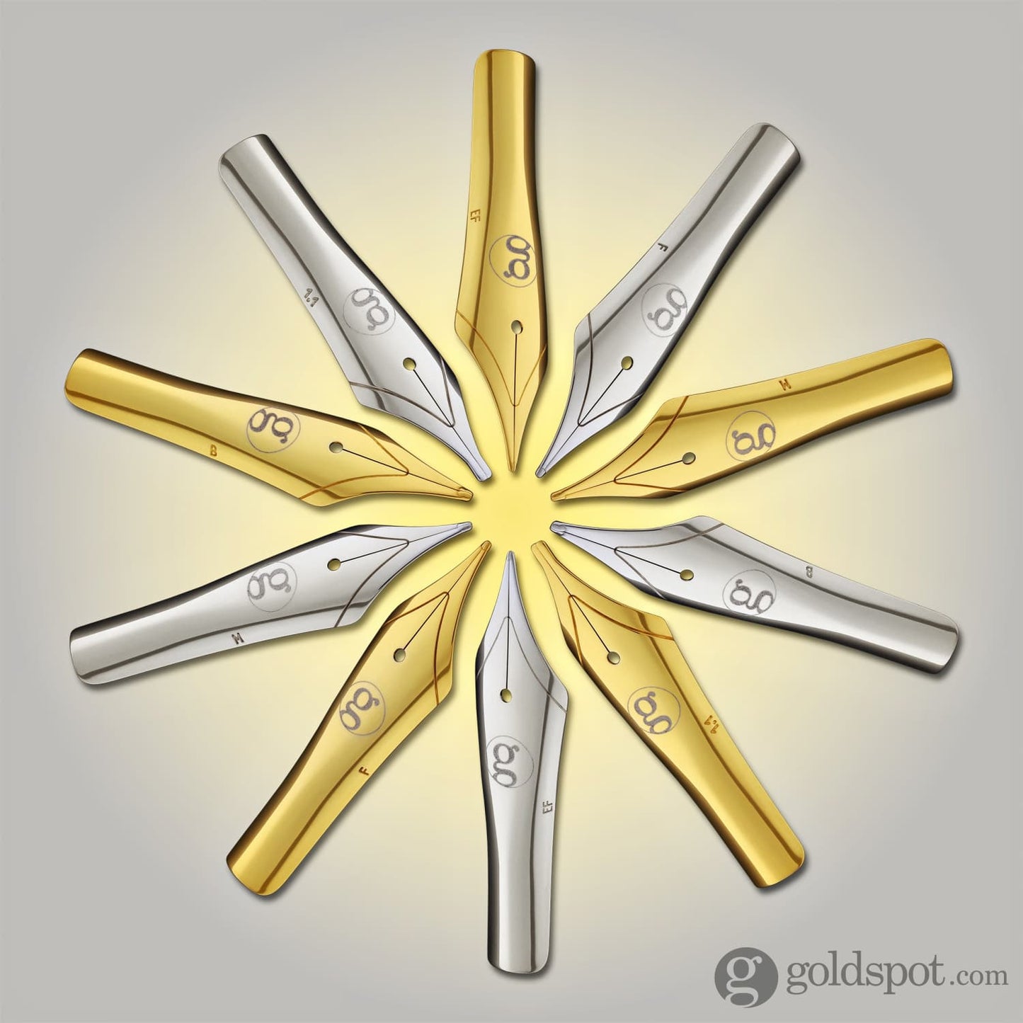 Jowo #6 Gold-Plated Stainless Steel Replacement Nib Fountain Pen Nibs