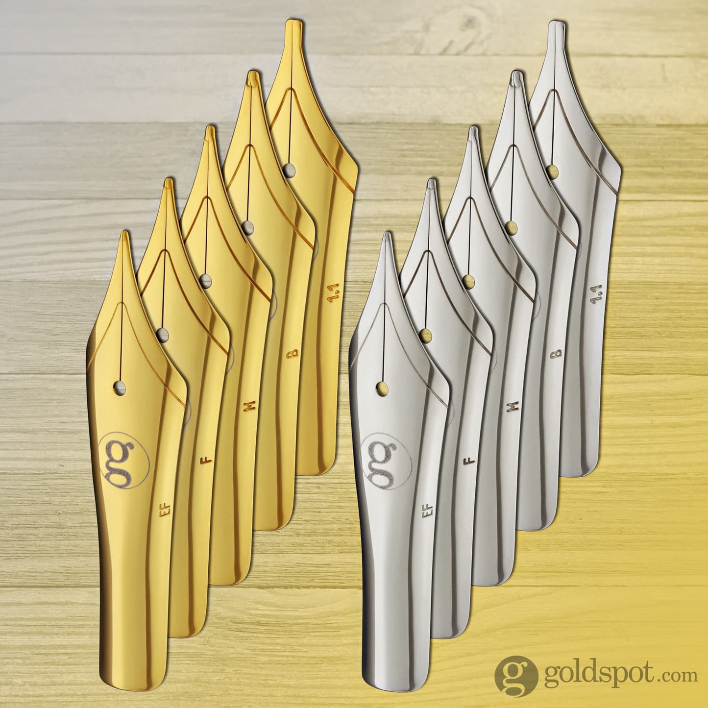 Jowo #6 Gold-Plated Stainless Steel Replacement Nib Fountain Pen Nibs