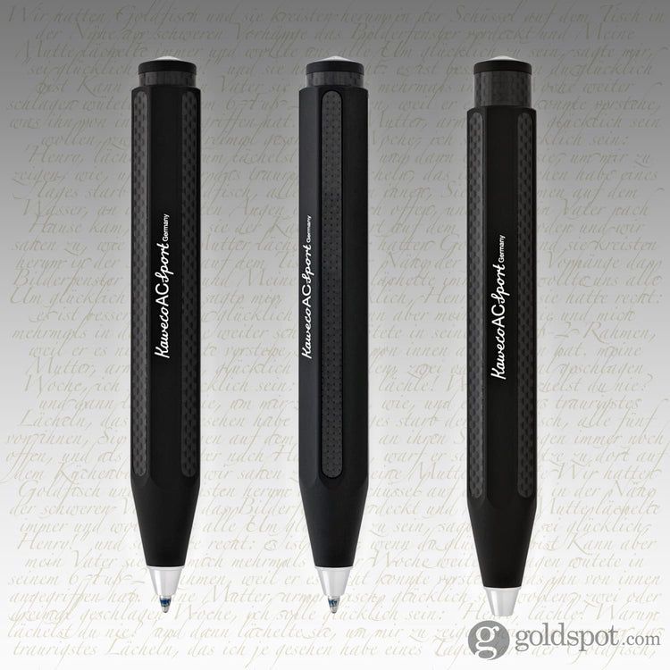 Kaweco AC Sport Ballpoint Pen in Carbon Black Ballpoint Pen
