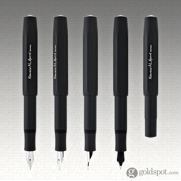 Kaweco AL Sport Fountain Pen in Black - Goldspot Pens