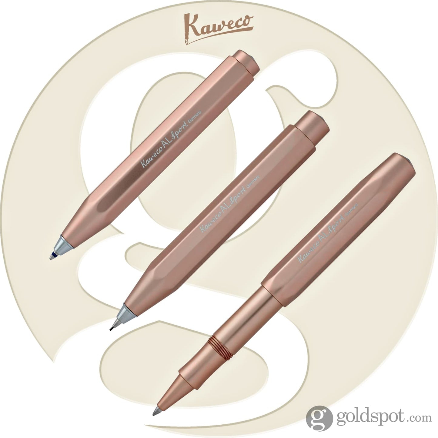 Kaweco AL Sport Mechanical Pencil in Rose Gold - 0.7mm Mechanical Pencil