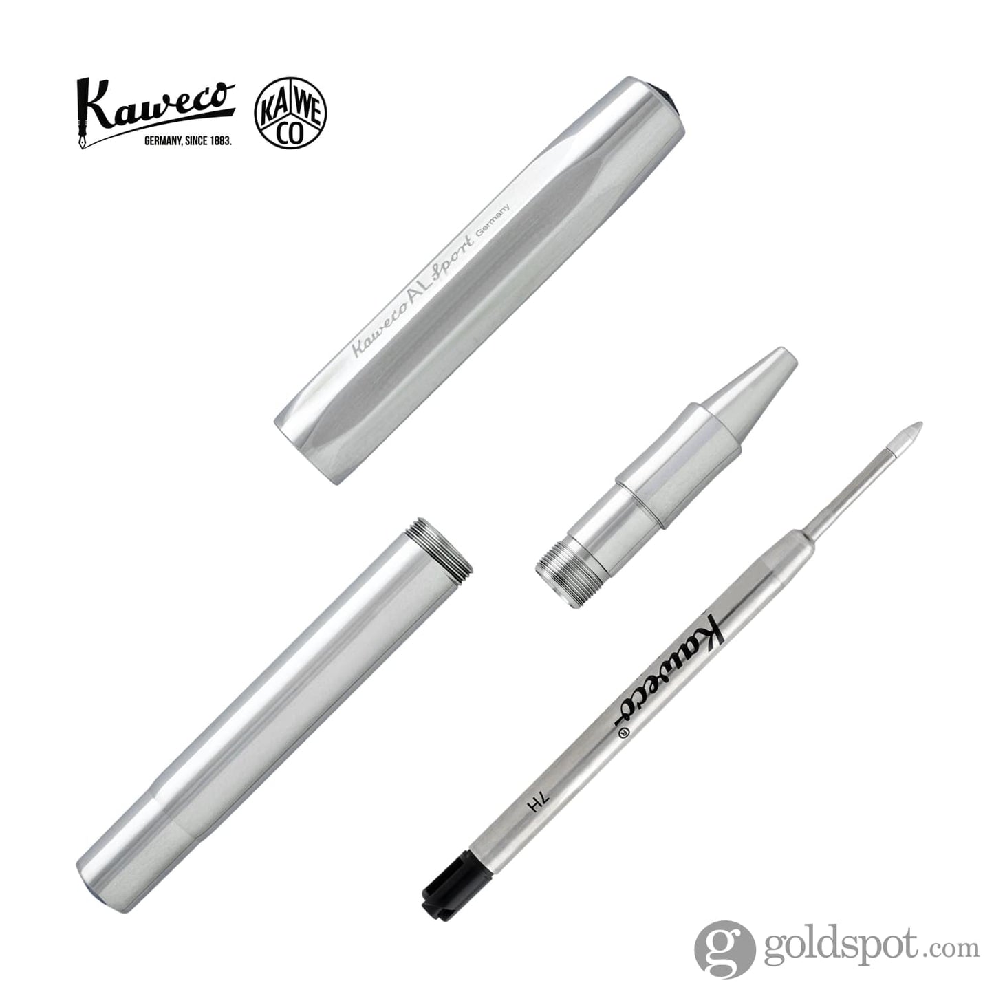 Kaweco AL Sport Rollerball Pen in Raw Aluminum Rollerball Pen
