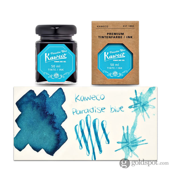 Kaweco Bottled Ink and Cartridges in Paradise Blue (Turquoise) 50ml Bottled Ink