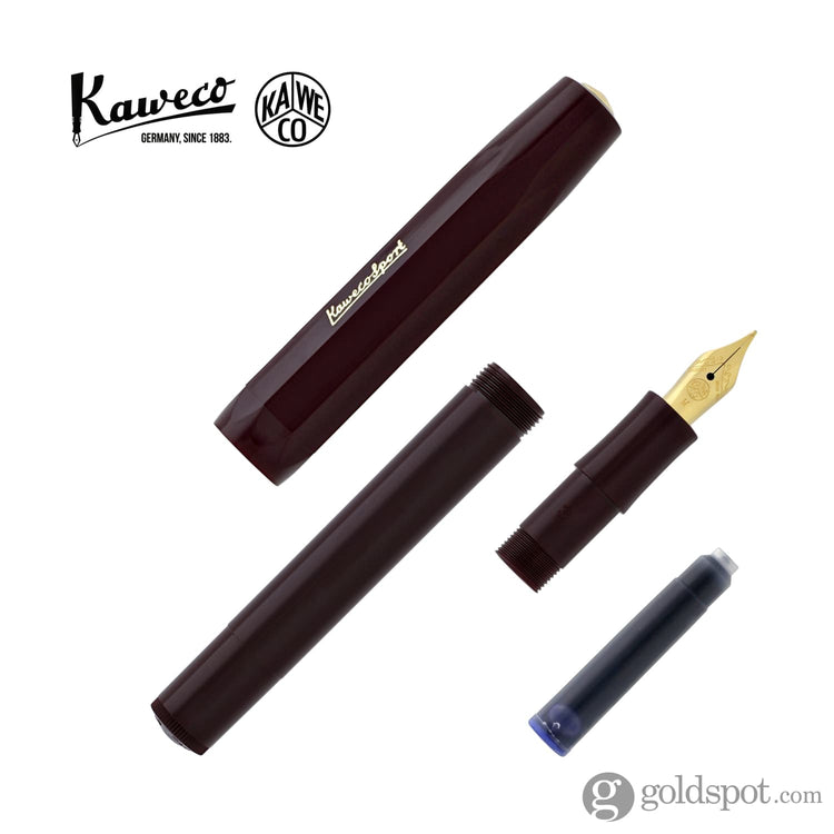 Kaweco Classic Sport Fountain Pen in Bordeaux Fountain Pen