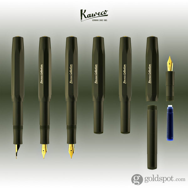Kaweco Collection Sport Fountain Pen in Dark Olive Fountain Pen