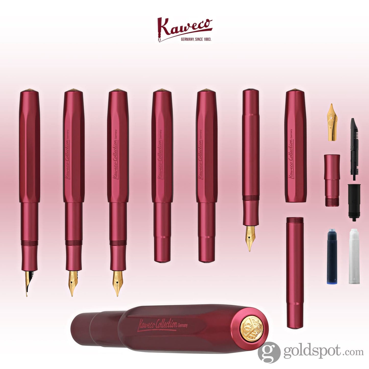 Kaweco Collector’s AL-Sport Fountain Pen in Ruby Red Fountain Pen