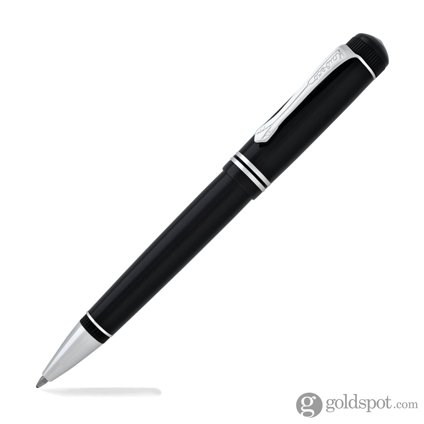 Kaweco Dia2 Ballpoint Pen in Black and Silver Ballpoint Pen