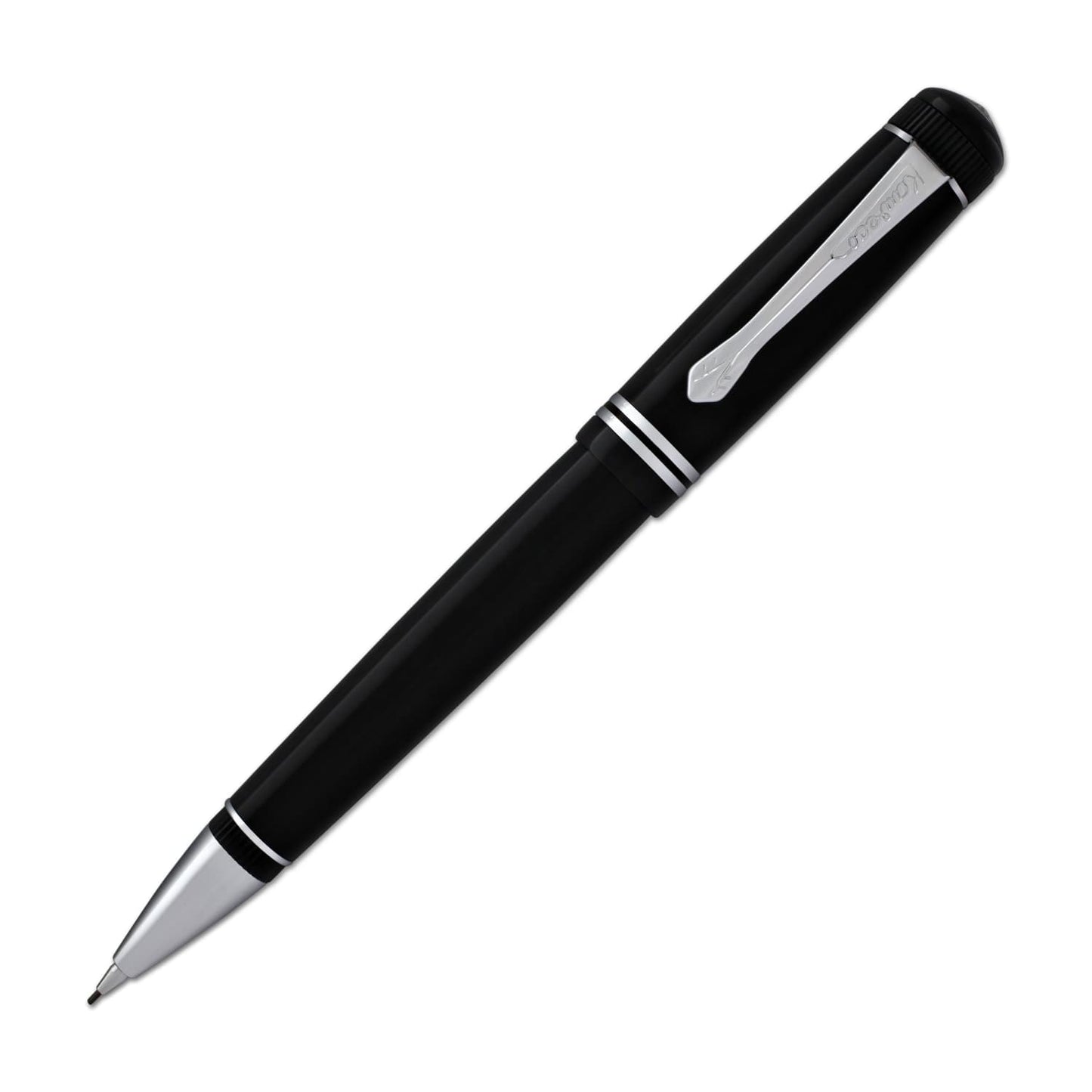 Kaweco Dia2 Mechanical Pencil in Black and Silver - 0.7mm Mechanical Pencil