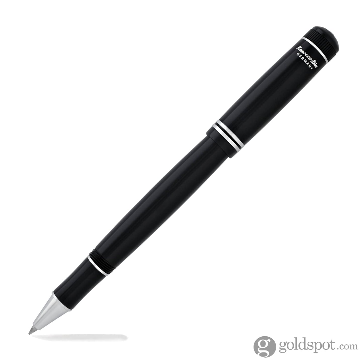 Kaweco Dia2 Rollerball Pen in Black and Silver Rollerball Pen