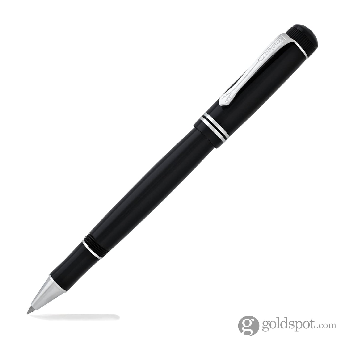 Kaweco Dia2 Rollerball Pen in Black and Silver Rollerball Pen