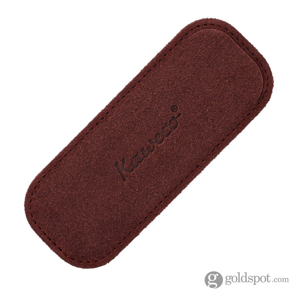 Kaweco Eco Velour Sport Double Pen Pouch in Bordeaux Pen Case