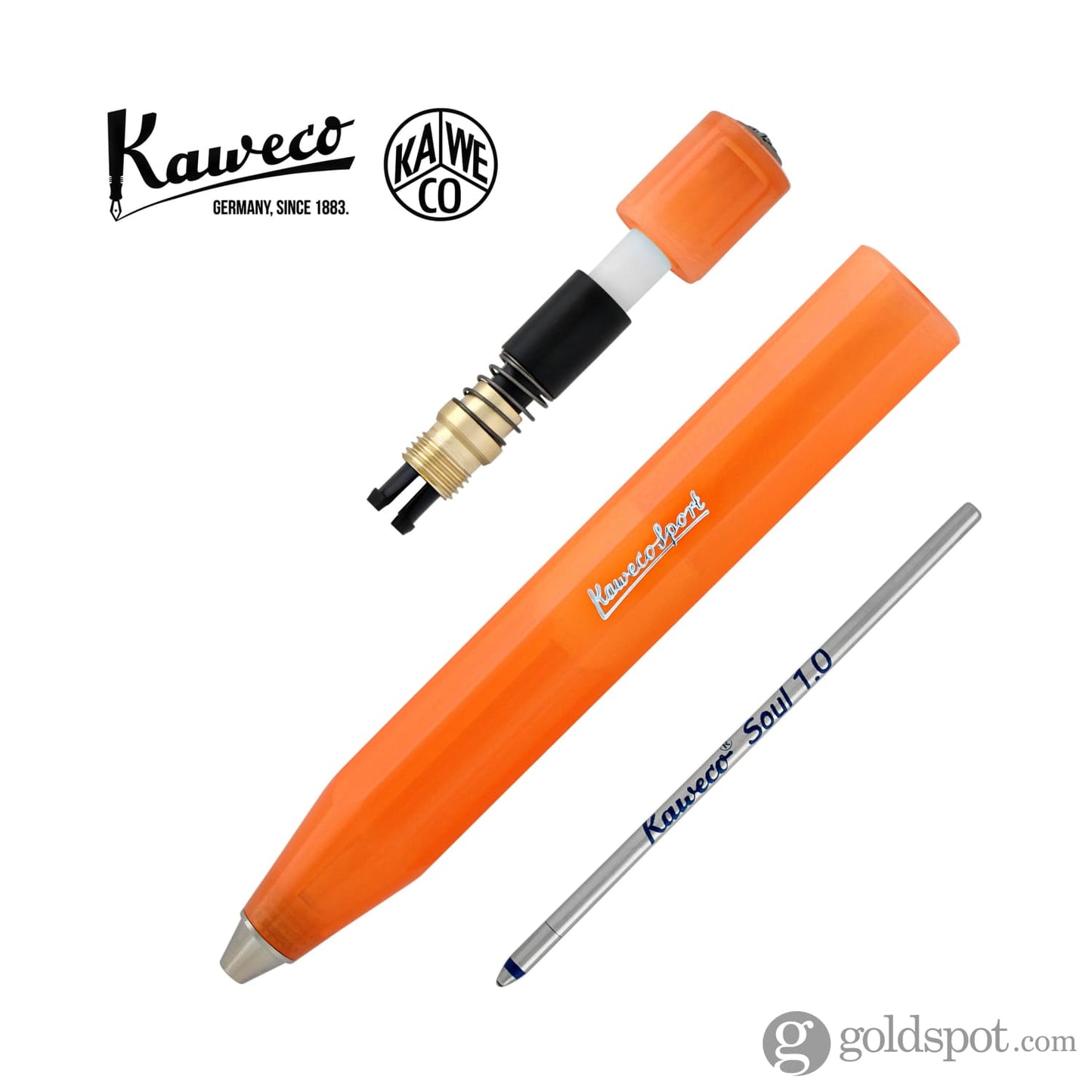 Kaweco Frosted Sport Ballpoint Pen in Mandarine Orange Ballpoint Pen