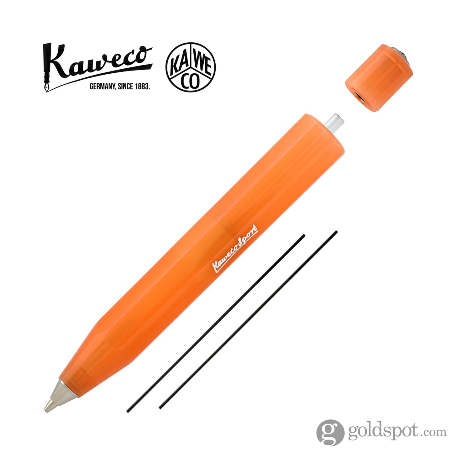 Kaweco Frosted Sport Mechanical Pencil in Mandarine Orange - 0.7mm Mechanical Pencil