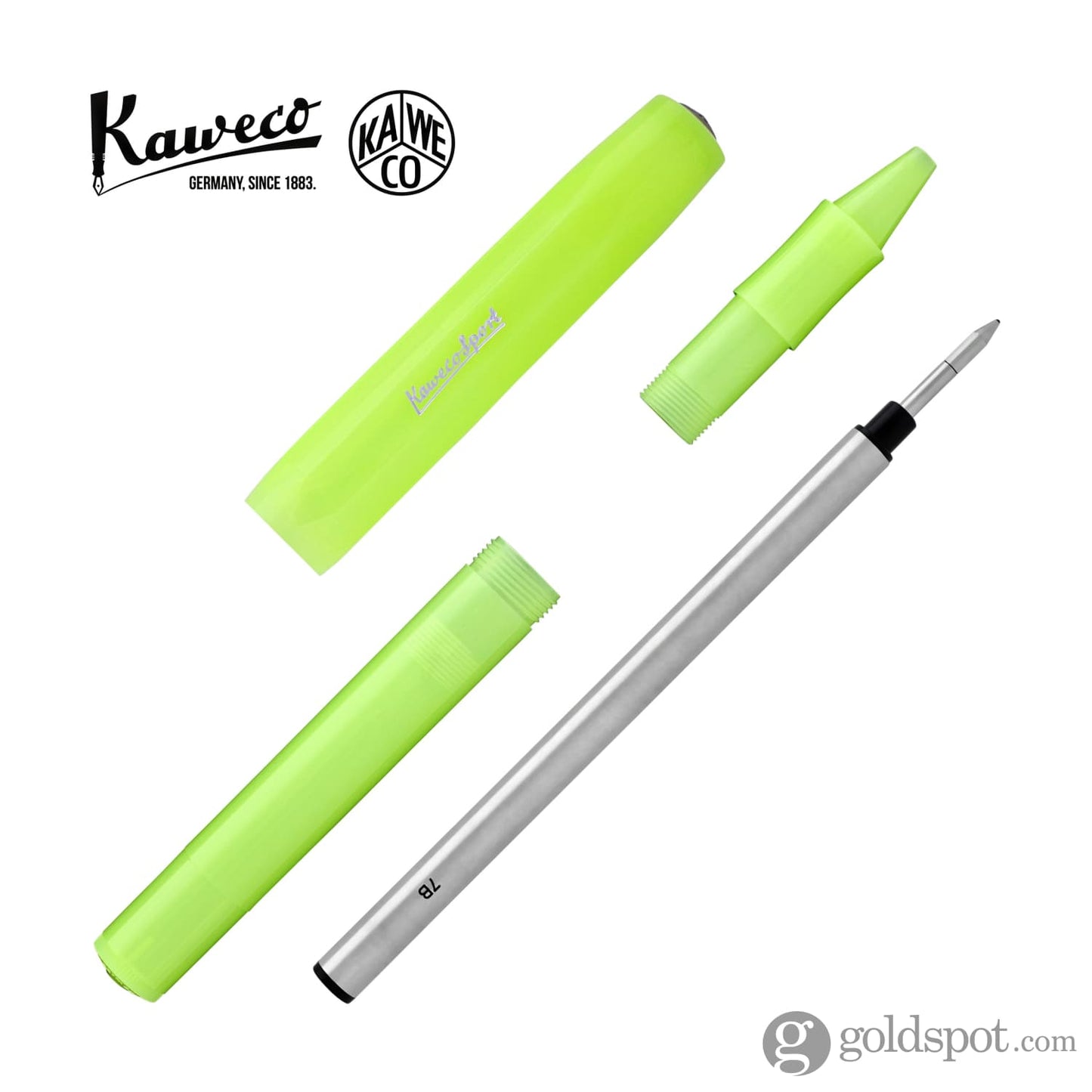 Kaweco Frosted Sport Rollerball Pen in Lime Green Rollerball Pen
