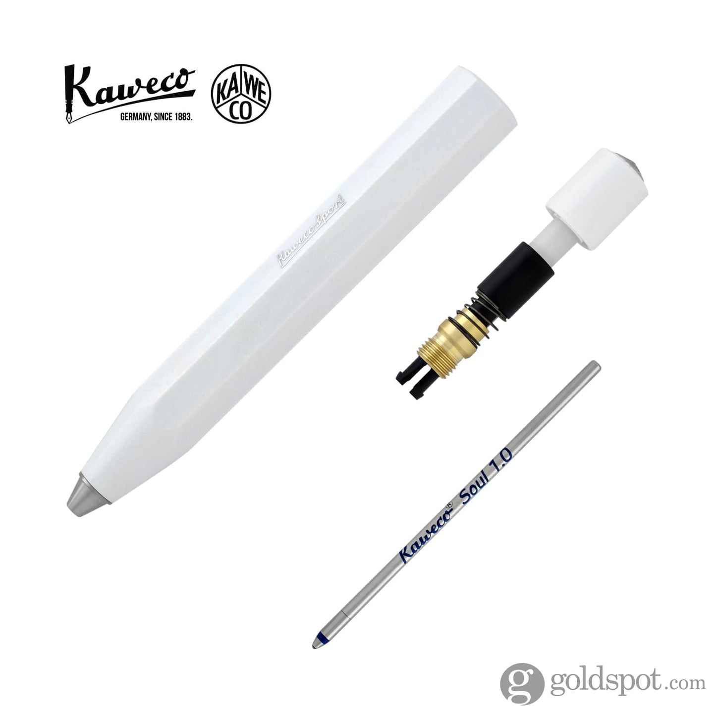 Kaweco Skyline Sport Ballpoint Pen in White Ballpoint Pen