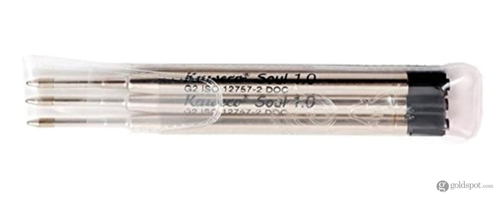 Kaweco Soul G2 Refill in Black - 3 Pieces Medium Ballpoint Pen Refill