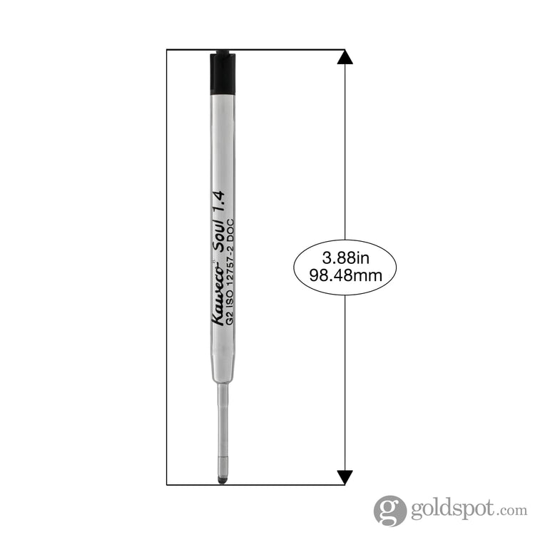 Kaweco Soul G2 Refill in Black - 3 Pieces Ballpoint Pen Refill